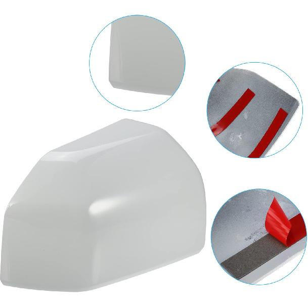 ACROPIX Car Exterior Top Half Mirror Cover Caps Overlay Fit for Ford F150 F-150 Pickup Truck - Pack of 2 Z1 Oxford White Painted