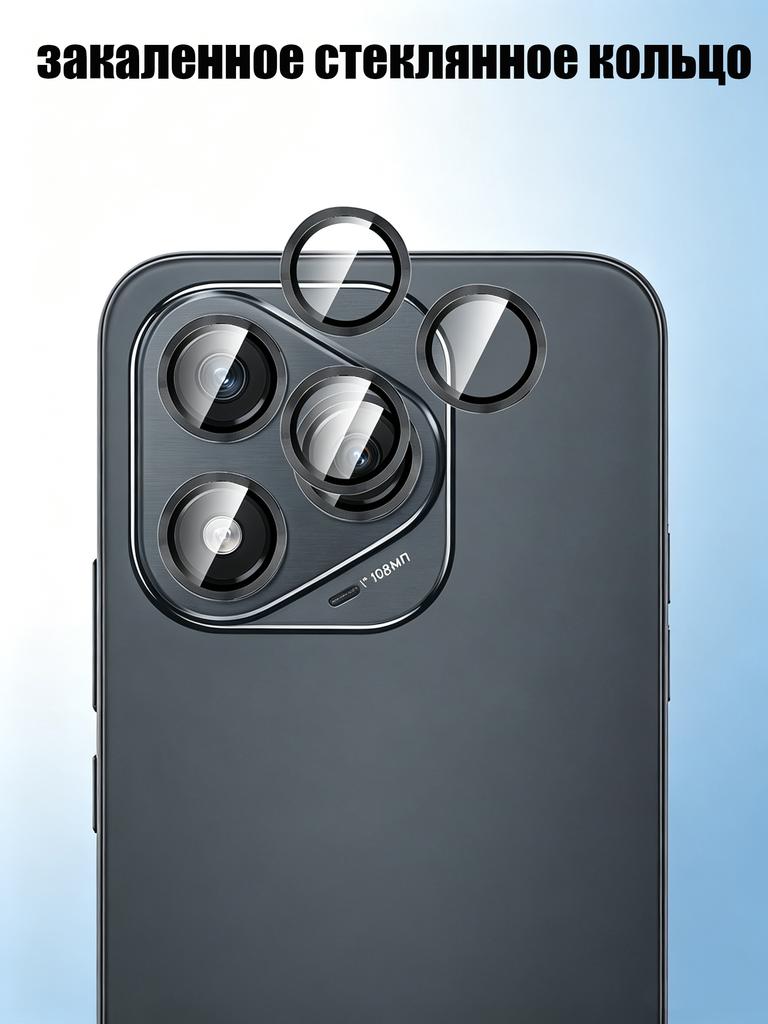 3Pcs Honor 400 Lite Metal Ring Tempered Glass Camera Protector Lens Honor 400Lite Protection Film