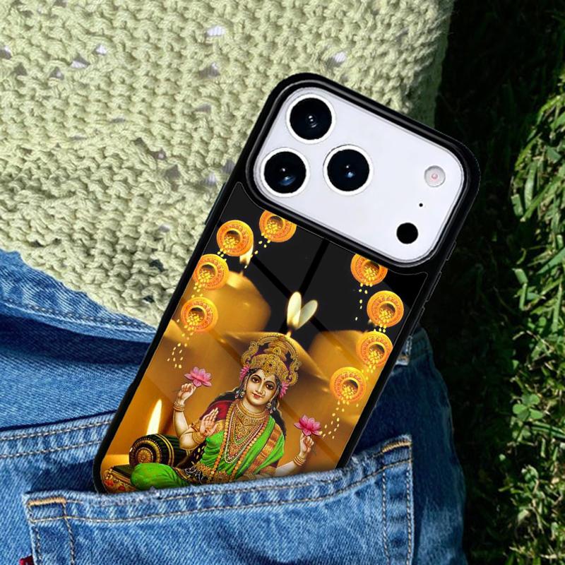 Lakshmi Hindu Goddess Mobile Phone Case Compatible with IPhone 17 16 15 14 13 12 11Pro Max 17 Air Cover