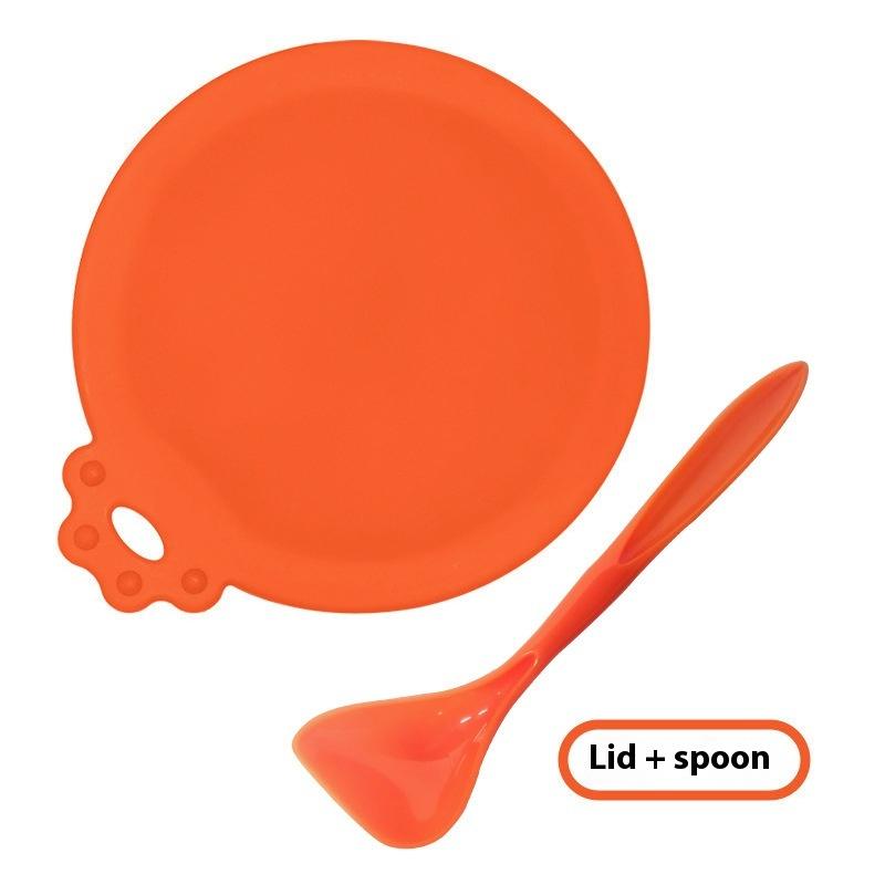 Silicone Canned Lid Sealed Spoon Feeders Food Can Lid For Puppy Dog Cat Storage Top Cap Reusable Cover Lid Pet Daily Supplies