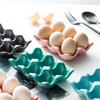 Creative Japanese-Style Ceramic Egg Grid High-Value Household Kitchen Egg Storage Box Cute Six-Grid Egg Tray Egg Rack