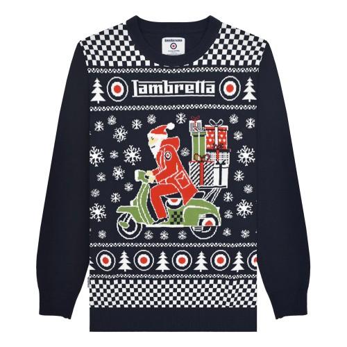 LAMBRETTA Maglione di Natale AW25 da uomo con scooter