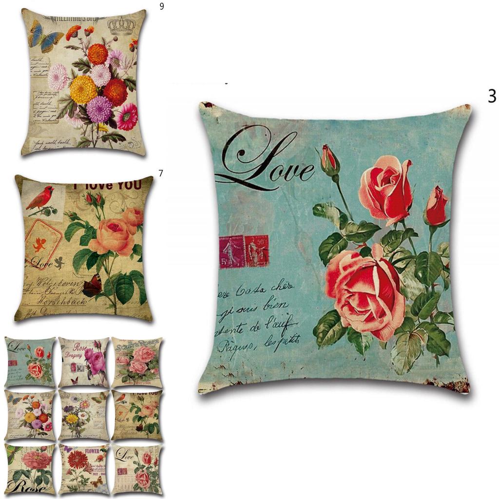 Timeless Beige Tropical Feuilles Pillow Case With Retro Nature-inspired Pattern