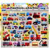 3D Bubble Sticker Car Truck Plane Traffic Waterproof Cartoon Anime Stickers For Girl Boy Kids Funny Educational Toys