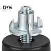 12Pcs Universal Furniture Leveling Feet with T-Nuts Strong Load-bearing Thread Adjustable Levelers Cabinet Chair Table Feet