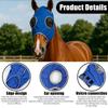 Breathable Mesh Face Mask Mosquito Repellent Horse Face Cover Adjustable Horse Face Mask Eye Protection Equestrian Activities