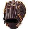 ZETT Pro Status Soft Baseball Glove for Second and B Size 4 Shortstop, Brown/Oak (3736), (BRGB30564G)
