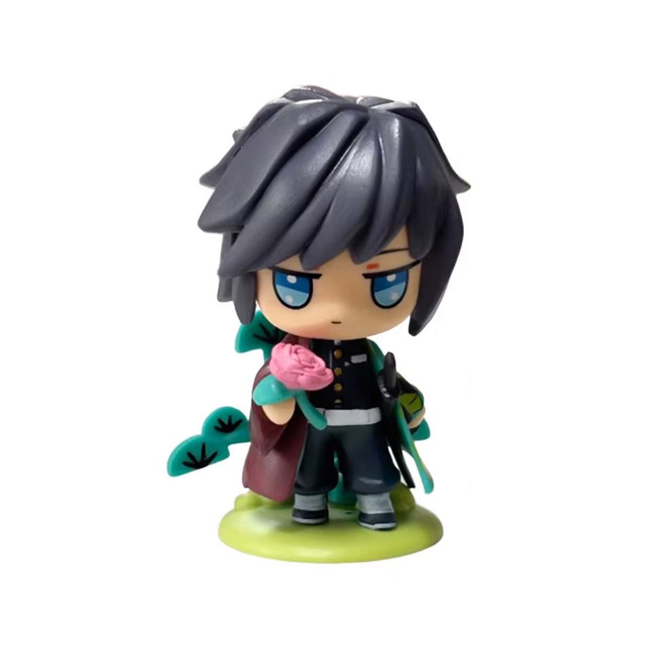 ! Anime Demon Slayer Blind Box Figure Tanjiro Kamado Nezuko cartoon PVC Model Desktop Ornament Child Christmas  New Year Gift