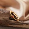 S925 Sterling Silver Natural Color Treasure December Birthstone Ring Light Luxury Premium Sense Index Finger Little Finger Ring