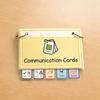 Basic Needs Communication Cards Set Visual Aid Flash Cards for Non-Verbal Speech Delay Portable Picture Exchange System for Special Education