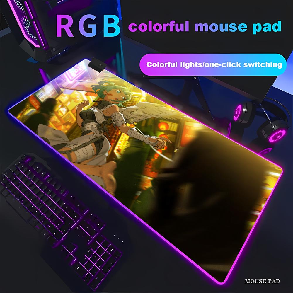 

Art Yoneyama Mai Mouse Pad RGB Gaming Mouse Pad HD Gamer Large LED Light XXL MousePads PC Computer pad Non-slip RGB600x300x3mm