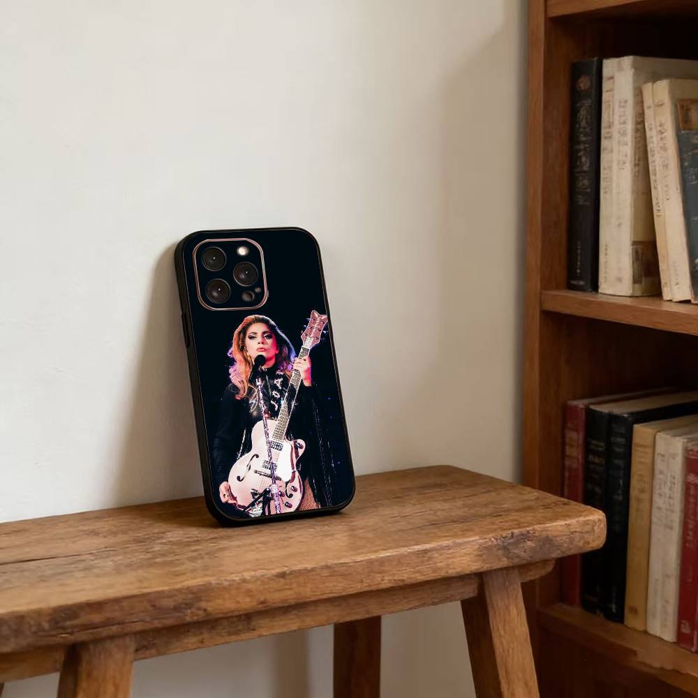 Singer L-Lady Gaga Mayhem Phone Case For iPhone 17,16,15,14,13,12,11 Plus,Pro Max,XS,Soft Silicone Black Cover