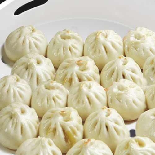 Two Plastic Steaming Racks and Baskets, Universal Design for Uniform Cooking, Multifunctional, Compact Size, Compatible with 2L Smart Rice Cookers