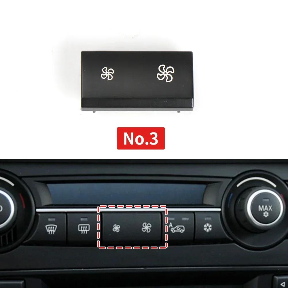 64119310445 Car Heater Climate Control Fan Volume AC Button Air Circulation Button Cover Auto Knob Cap For BMW X5 X6 E70 E71