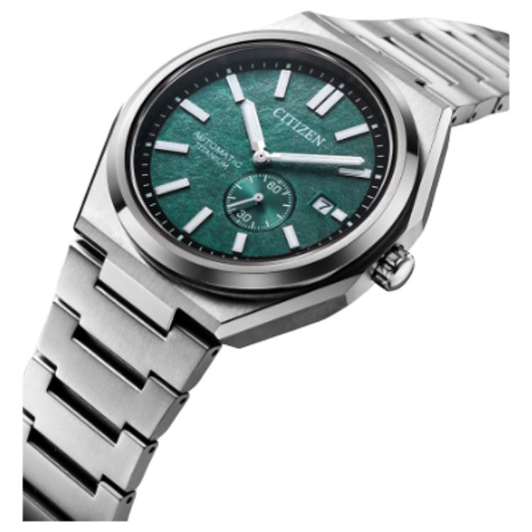 Citizen אוסף שעוני יד מכניים עמידים במים 100 מטר מנגנון מכני אוטומטי רצועת טיטניום NJ0180-80X