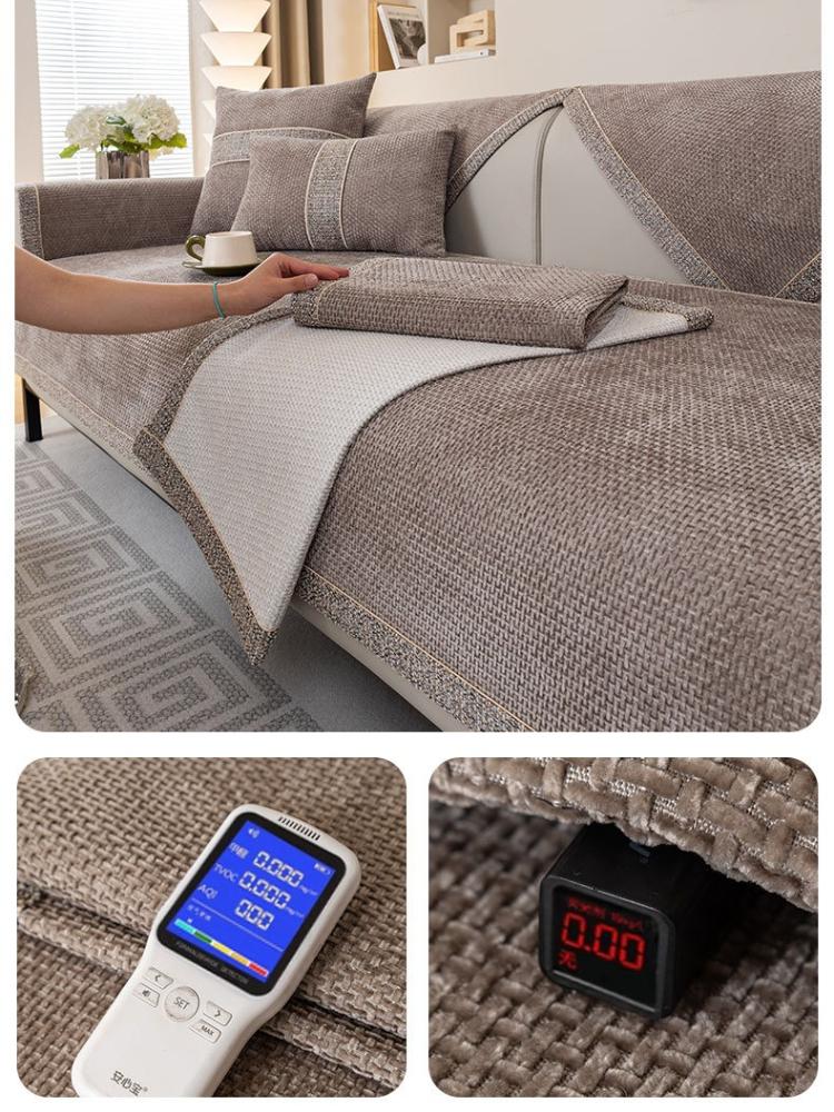 Luxe Bankkussen Anti-slip Meubel Stofbeschermer Doek Bank Handdoek Chenille Bankhoes voor Woonkamer Huisdecoratie 4 Seizoenen Universeel Zitkussen