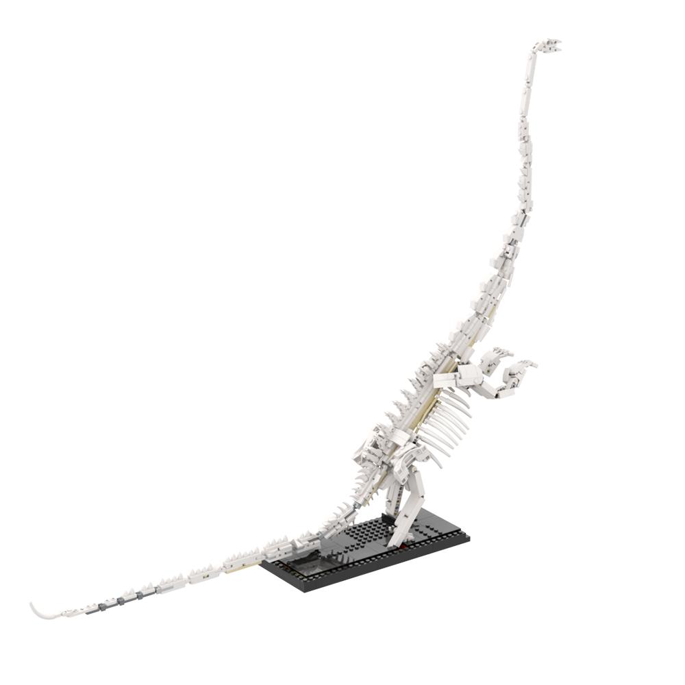 MOC Barosaurus Skelett Bausteine Modell Jura Dinosaurier Skelett DIY Kreative Steine Montage Spielzeug Kinder Geburtstagsgeschenke