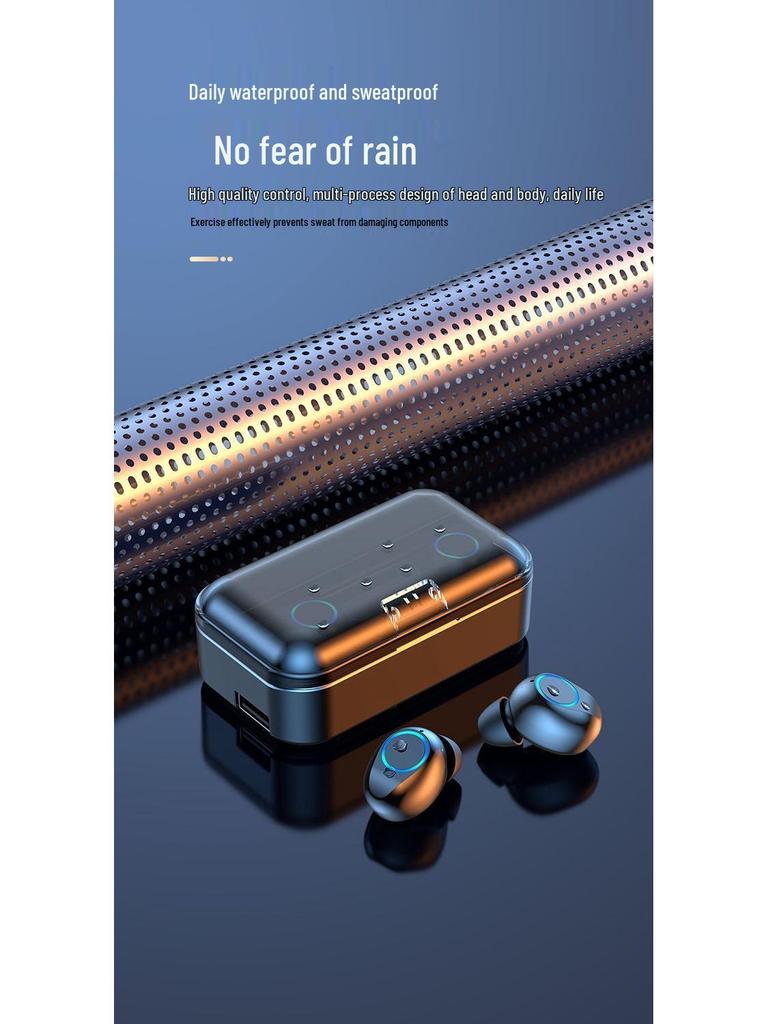 2025 Wireless Bluetooth 5.5 Headphones - Heavy Bass, Binaural Sports, Compatible with Huawei, Apple, Xiaomi, OPPO, Free Shipping