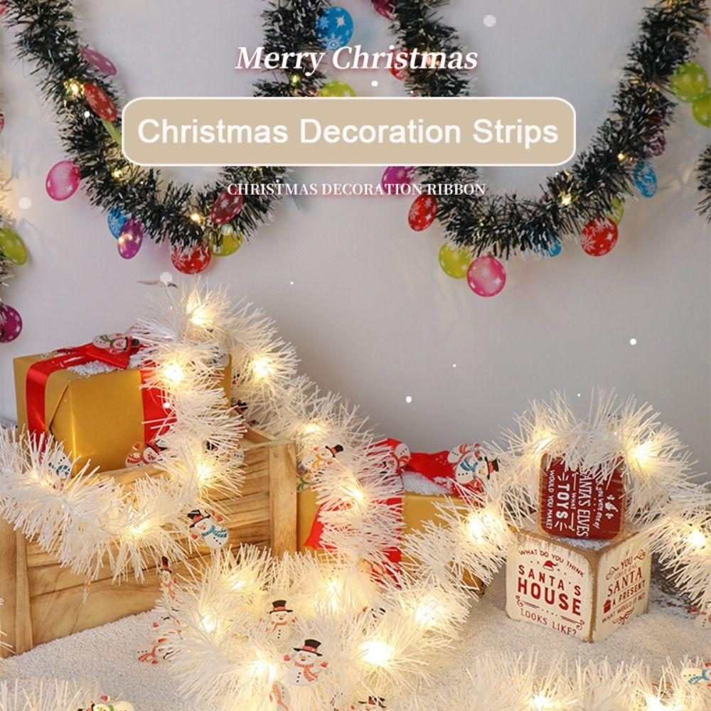 

Ялинка Орнамент Різдвяна стрічка Вогники Гірлянда Світло Різдвяна прикраса Смужка Фея струнні вогні Xmas Tree-Colorful Light