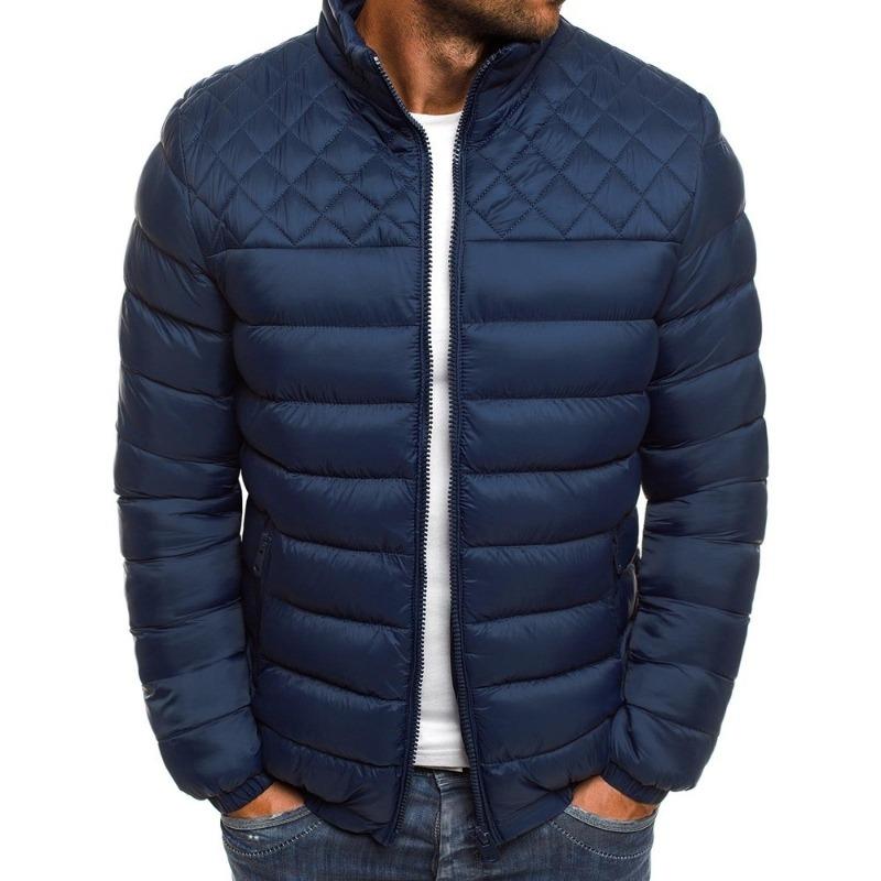 

Men’s Lightweight Short Puffer Jacket with Stand Collar S красный
