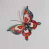 Hollow Out Colorful Metal Butterfly Wall Art Decoration Garden Ornament Outdoor Indoor Iron Sculpture Wall Hanging Decor