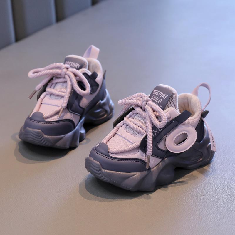 

Детские весенние кроссовки для мальчиков и девочек, повседневная школьная обувь, новинка 2025 года, дышащие кроссовки для бега для детей с мягкой подошвой и нескользящей подошвой 27 фиолетовый