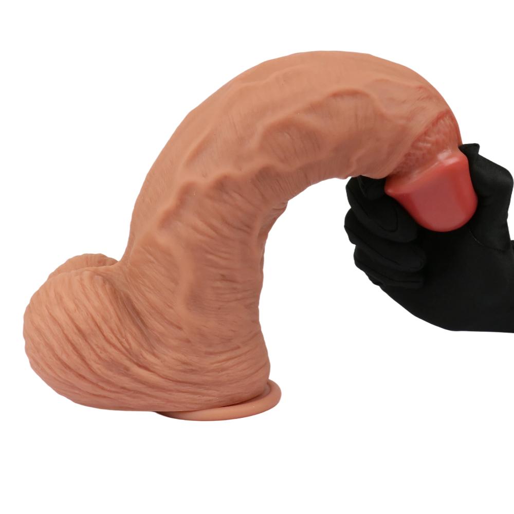 33CM Liquid Silicone Realistic Dildo Huge Thick Soft Penis Adult Sex Toy for Women
