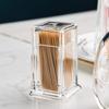 Thickened Acrylic Toothpick Box Transparent Toothpick Bottle Round Storage Box