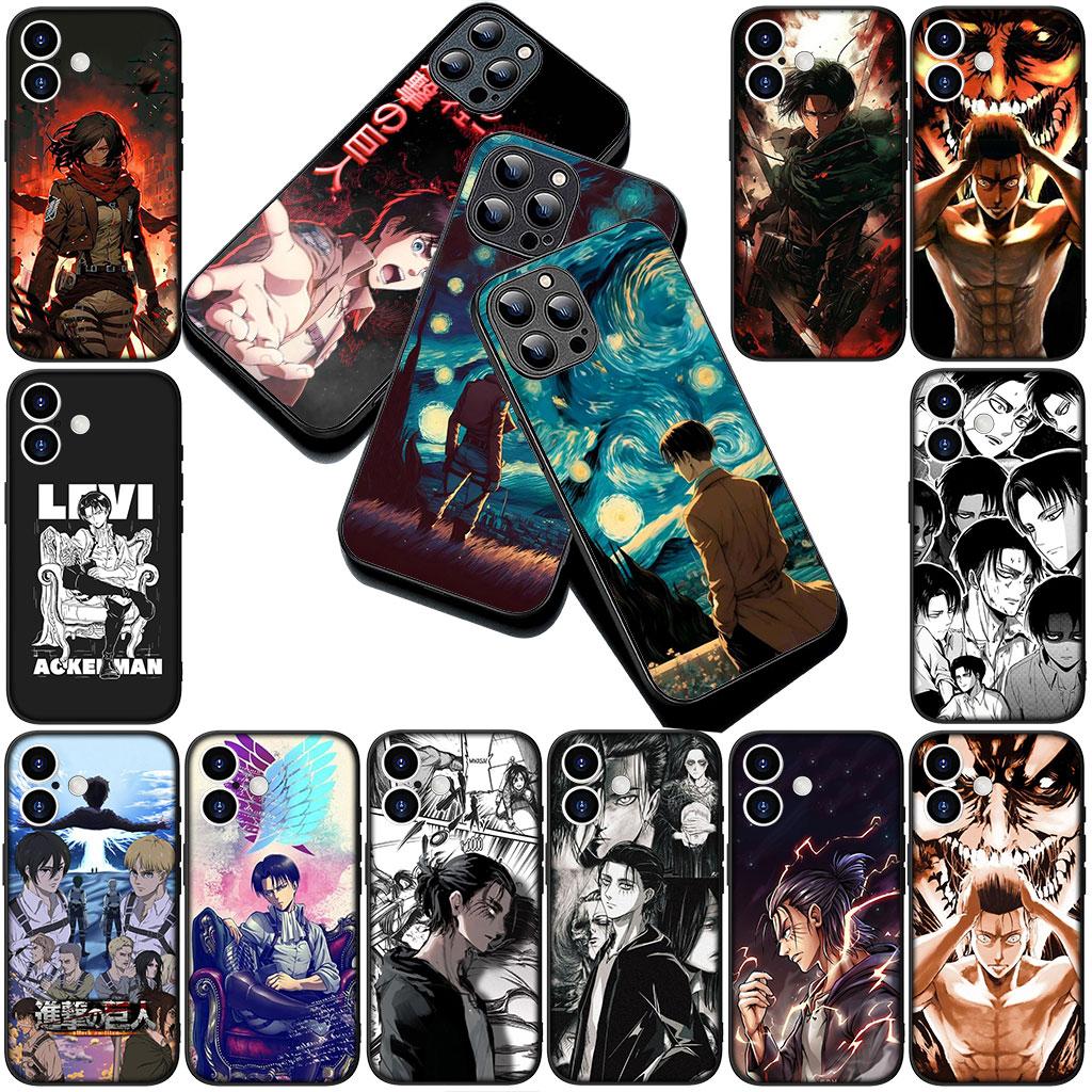 Casing Phone Cover for Huawei P30 P20 Mate 20 10 Lite Pro Y7 Y6P Y7A 2019 Nova 5T 3I Case Attack Eren Jaeger on Levi titan