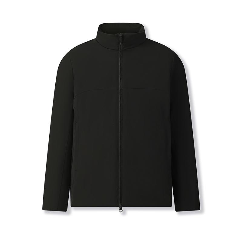 FILA BLUE Down Jackets Men's Jet Black Stand Collar Lightweight Other F11M542912FBK