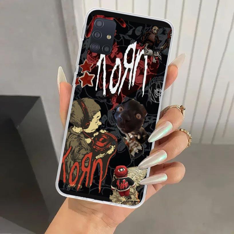 K-Korn Rock Band Phone Case for Samsung Galaxy A52 A32 A22 A12 A02S A50S A30S A10S Note 20 Ultra 10 Plus S10 A31 A20 A71 A72 Gal