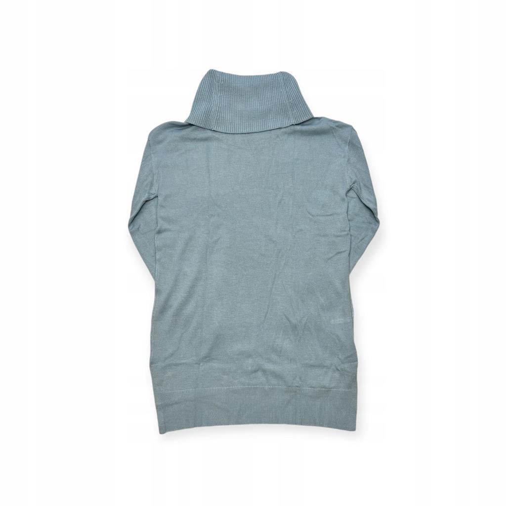 Niebieskie Ponczo Sweter Golf Damski Loft Xxs