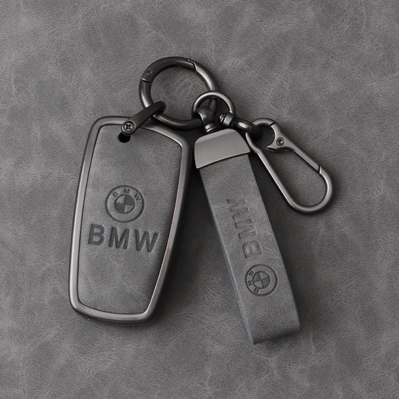 2025 Leather Car Key Case Cover Protector Shell for BMW 1 3 5 7 Series X1 X3 X4 X5 F10 F15 F16 F20 F30 F18 F25 M3 M4 E34 Acc
