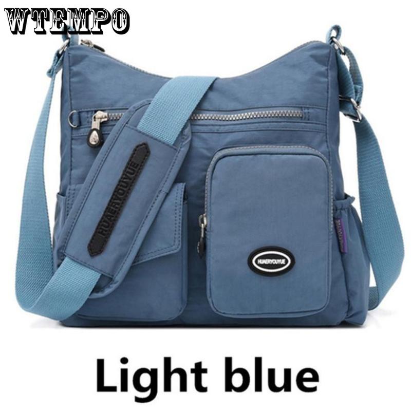 WTEMPO Ladies Casual Fashion Waterproof Nylon One-shoulder Travel Messenger Bag