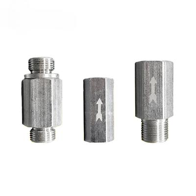 Pneumatic Check Valve Hexagonal Copper Nickel Plated Male Female Thread 1/8" 1/4" 3/8" 1/2" Gas One Way Valve Air Brass Valve