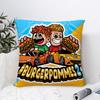 Burgerpommes I-ICrimax Cartoon Pillow Case Sofa Home Double-sided Printing Short Plush Cushion Cover Throw Pillow Cover Gifts