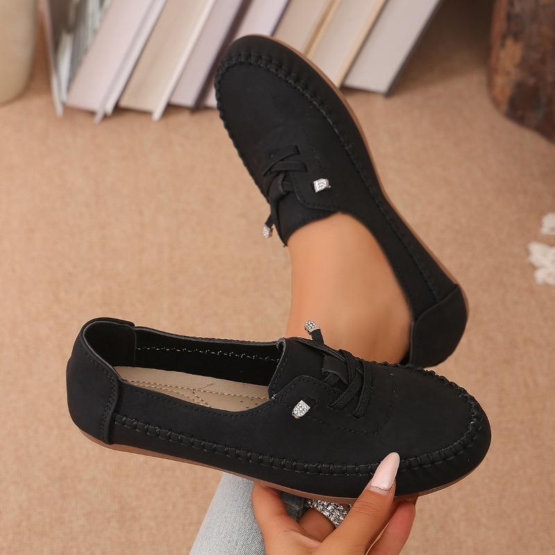 Casual Shoes Wholesale Large Size Retro Single Shoes Women's Lace-up New Middle-aged and Elderly Mother Shoes Fashion Spring and Autumn