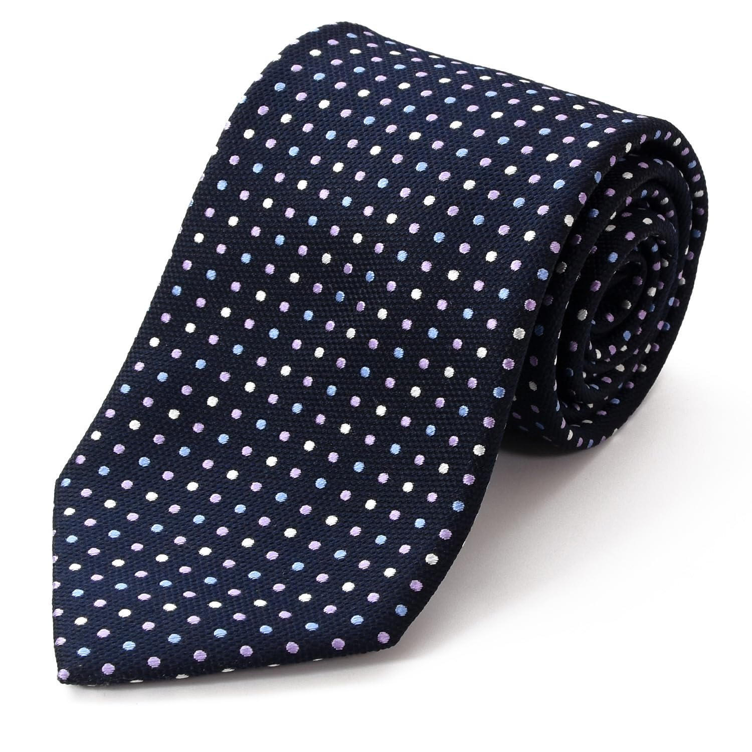 

Бренд Michiko London, галстук с жаккардовым точечным узором, Япония, шелк Нисидзин-ори, 100% шелк, плетение, (D Pattern Военно-морской флот)