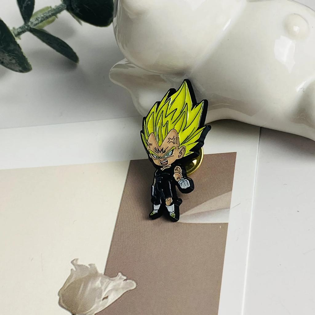 Cartoon Anime Dragon Ball Funny Metal brooch badge accessory Character Creative DIY Assembly Pin Clothes Decorative Jewelry Gift Presents Friends toy