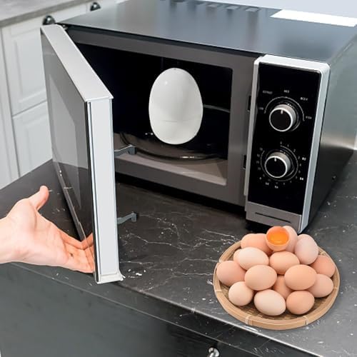 Microwave Egg Cooker for 4 Eggs | Healthy & Safe Breakfast Egg Steamer | Ideal Container for Cooking, Serving & Storing