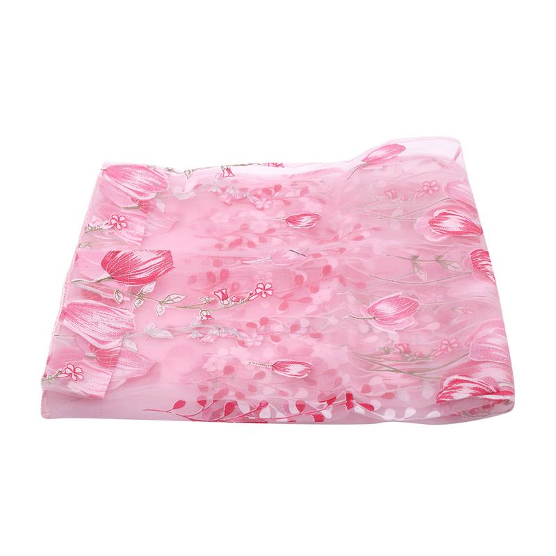 1PC Elegant Modern Tulle Curtains For Living Room Bedroom Kitchen  Modern Tulip Window Screen For Window Decoration Supplies