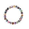 Bohemian Natural Stone Bracelet Fire Agate Stone Dopamine Beaded Bracelet Women's Beach Vacation