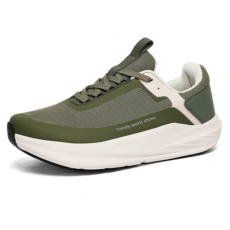Spring Men'S Fashionable And Comfortable Casual Shoes Lightweight Shock Absorbent Breathable Outdoor Sports Running Shoes