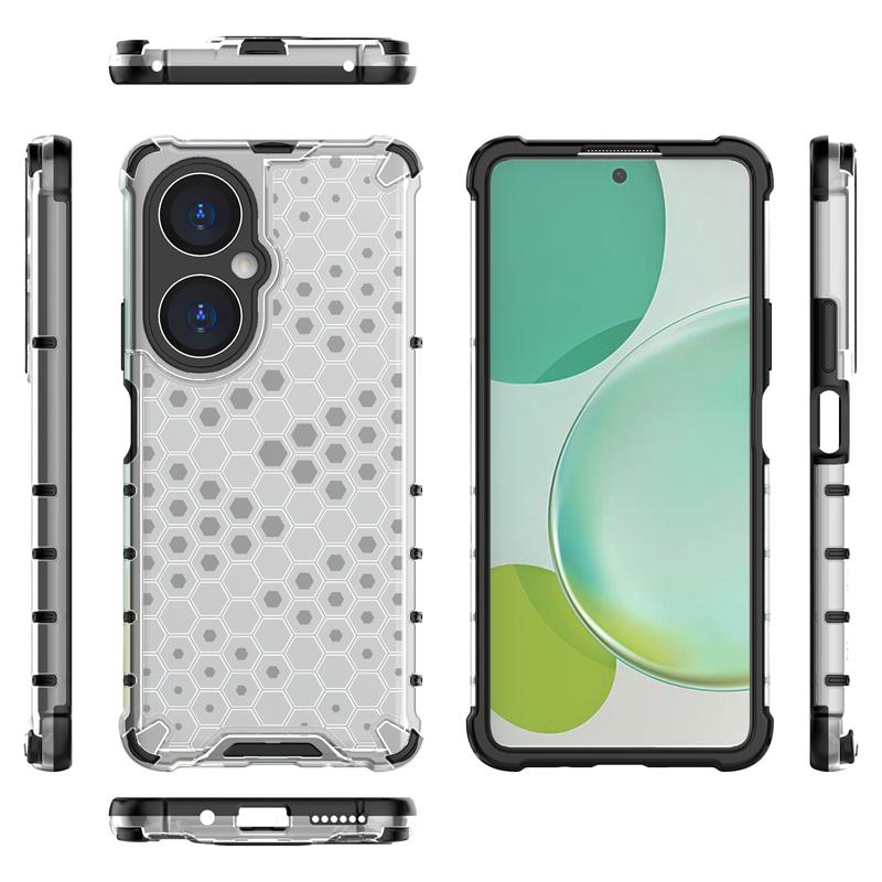 Shockproof Transparent Case For Huawei Nova 11i Bumper Honeycomb Armor Case For Huawei Nova 11i Case Cover For Huawei Nova 11i