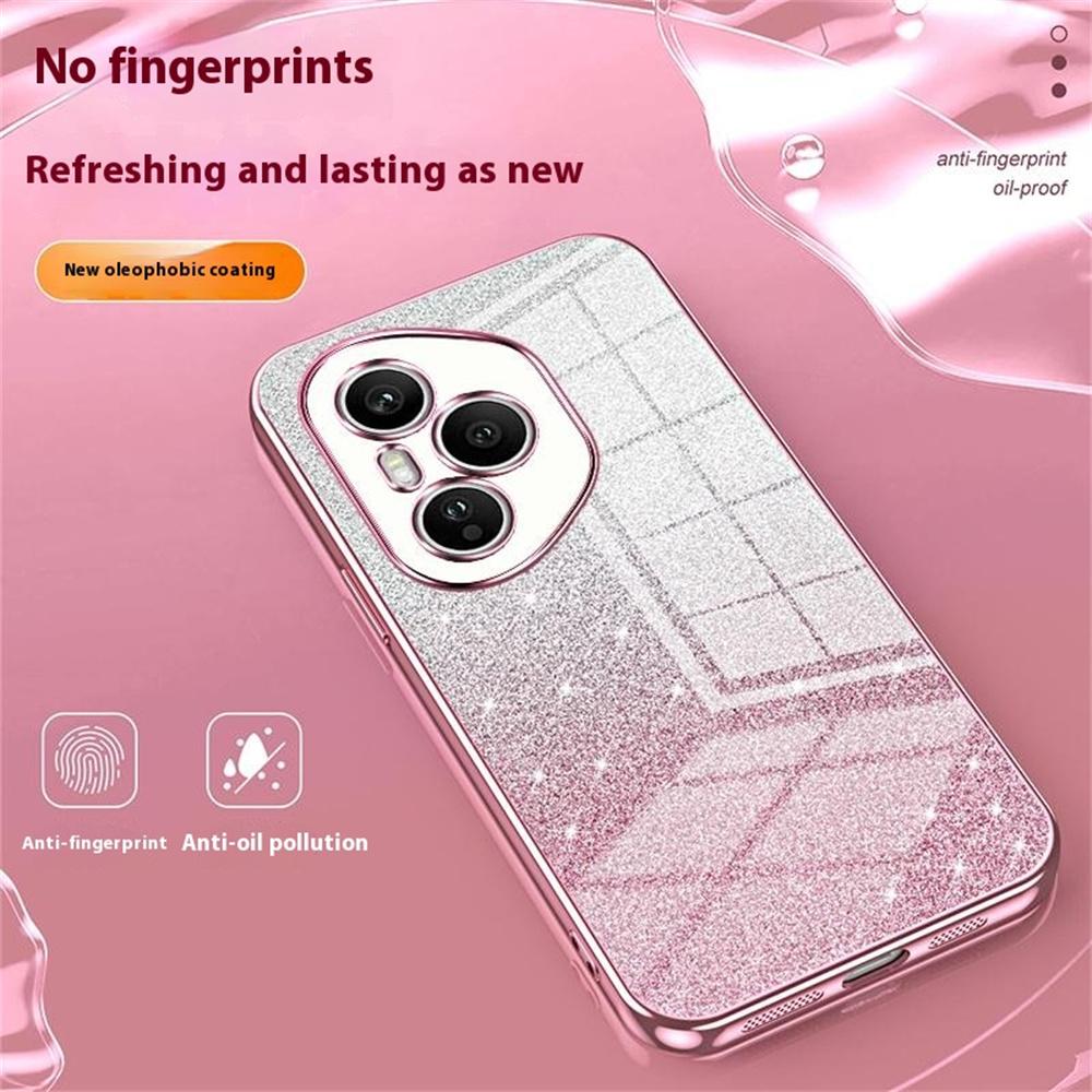 For Honor 400 Pro 5G (Global) Etui Elektroplettert Gradient Glitter TPU Telefondeksel