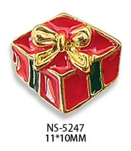 Christmas Nail Art Accessories: Festive Drills & Decorations with Trees, Santa, Deer & Snowman Designs