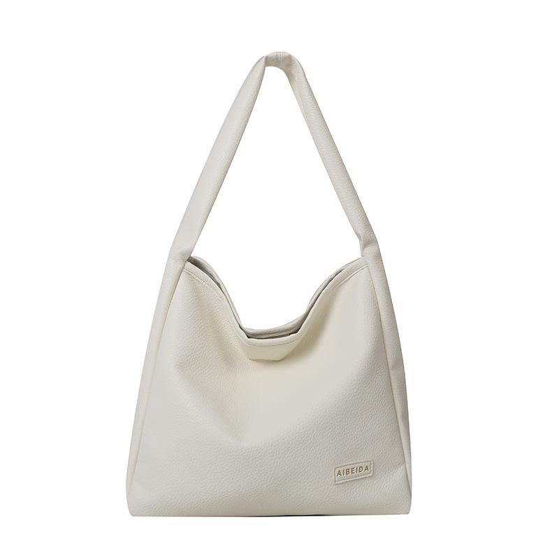 

Сумка из мягкой кожи женская новая модная простая вместительная повседневная сумка для поездок на работу сумка-тоут женская сумка на плечо белый