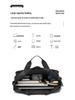 Men's Water-Resistant Laptop & Multi-Functional Business Commute Shoulder Bag & Briefcase