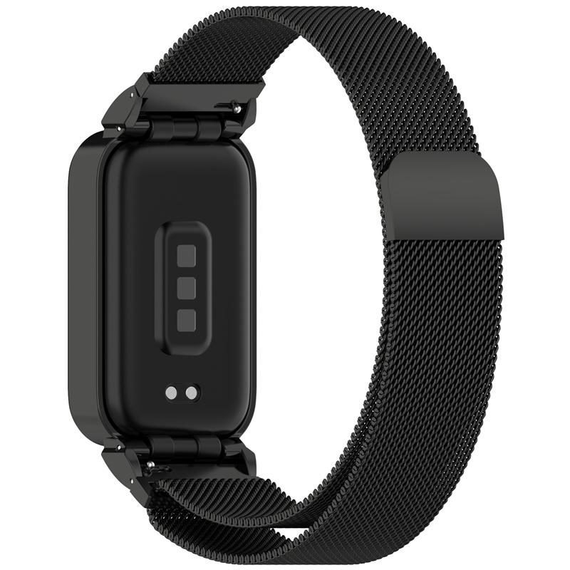 Strap For Mi Band 9 Active Bracelet Wristband for Redmi Band 3 Stainless Steel Metal Watch Band