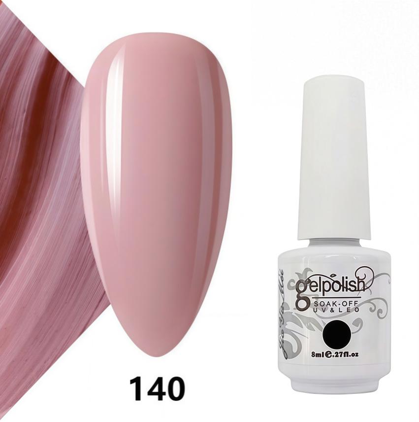 Amber Gel Polish Set: Gel Polish Manicure Kit with Whitening, Base Coat, and Sealer.